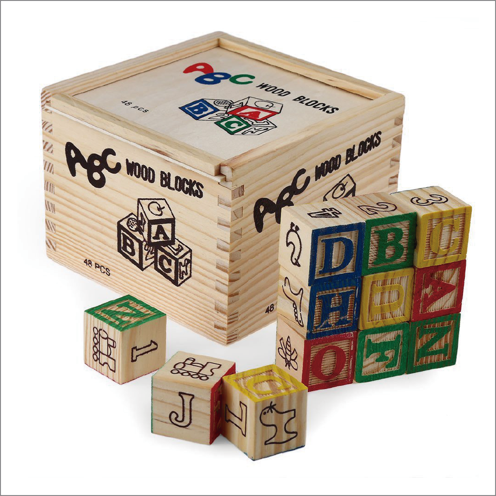 Cubos de madera ABC x 48 pzs. – Lidex Educa